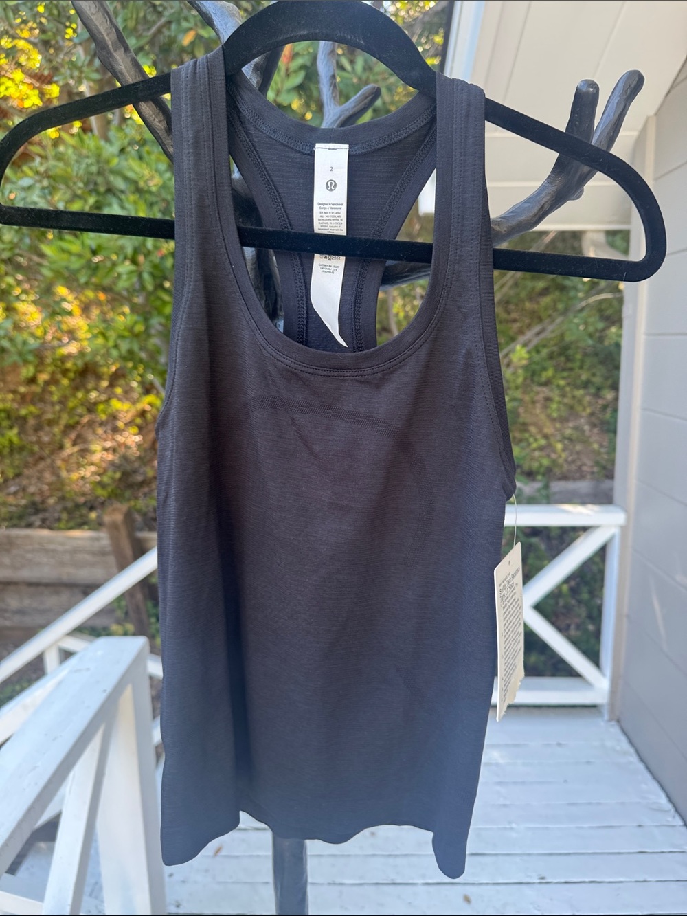 lululemon athletica Black Racerback Tank